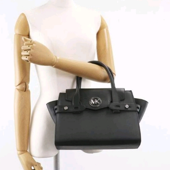 Michael Kors Carmen Medium Black Satchel - Picture 8 of 10